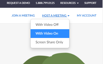 host a meeting 